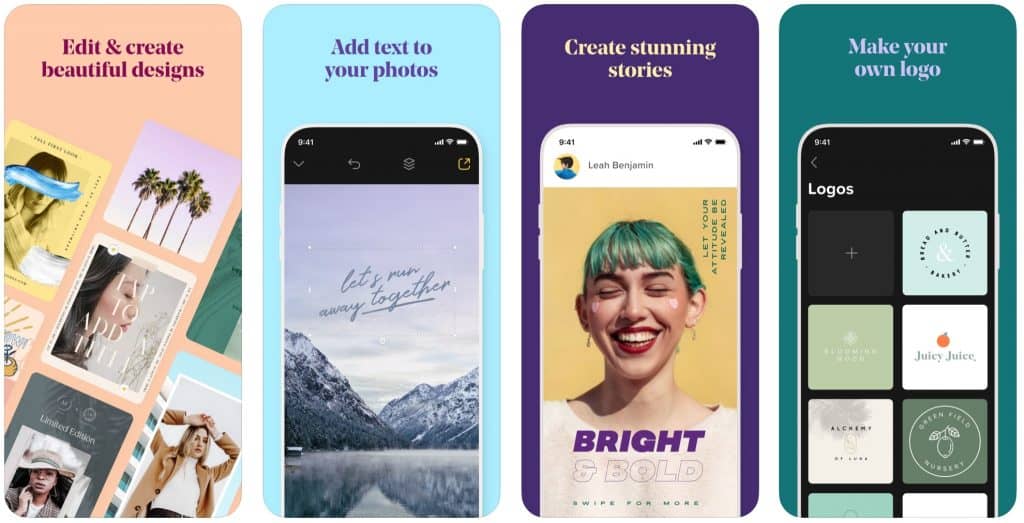 design instagram stories with over using templates