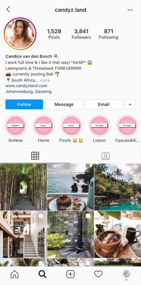 cool instagram feed layout